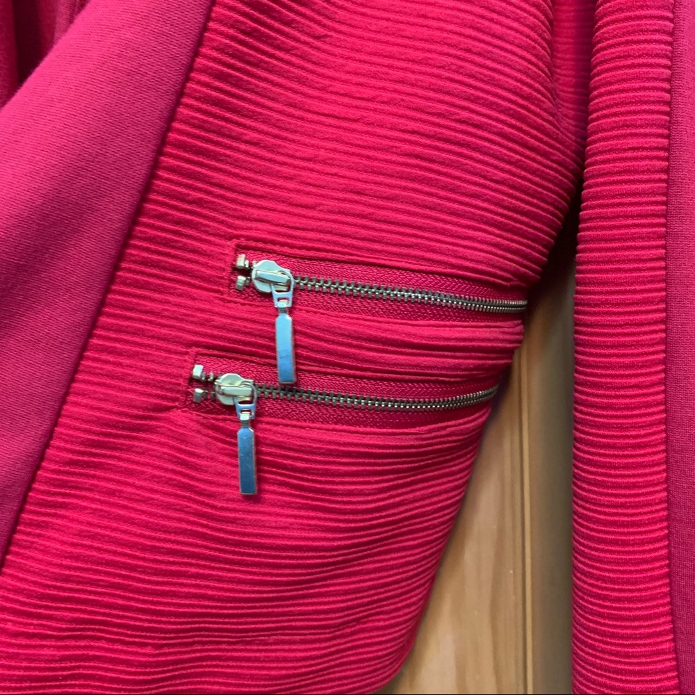 Chico’s Red Blazer/Jacket Large - Picture 5 of 6